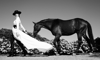 Girl with Black Horse