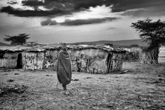 Young Maasai in Village