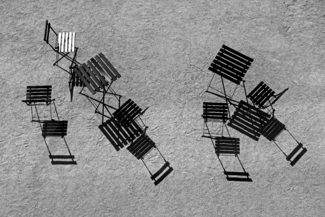 on the terrace