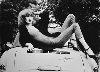 Woman with Cabrio