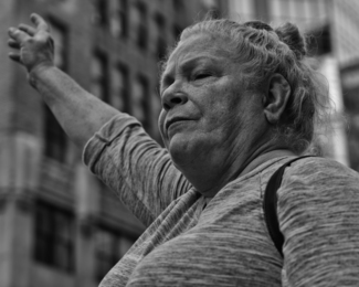 Hailing Taxi, NYC