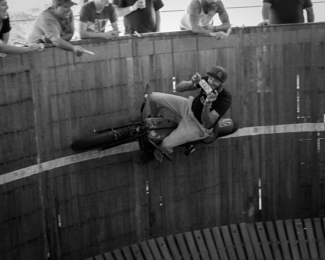 Rhett Rotten riding the Wall of Death