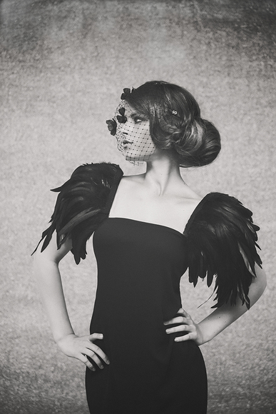 Girl with Feathers