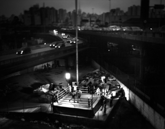 A bout on an open-space ring in Sao Paulo