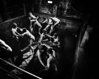 At a garadi, a traditional Indian wrestling gym