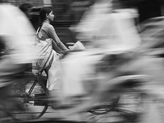 As she rides