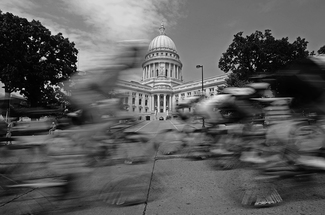 Zipping by the capital