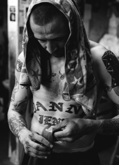 Tattooed Boxer