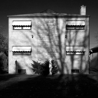 Park Ridge Statue with Shadows