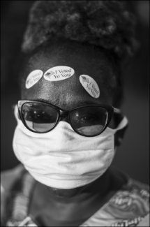 Voting place worker