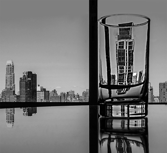 City in a glass