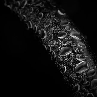 Drops Bending Away