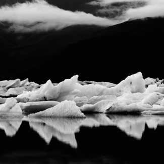 Ice and Sky, Jkulsrln Glacial Lagoon, Iceland