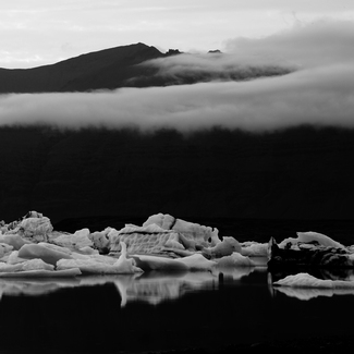 Ice in the sky, Iceland