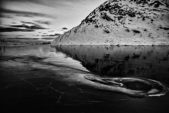Switzerland  iced Lake