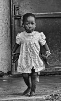 Little Girl in a White Dress