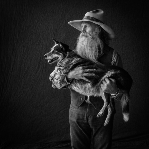John with Dog