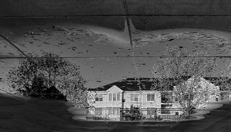 Reflections on a Pool Tarp
