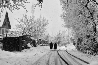 A white walk