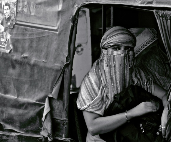 Indian Woman in Truck