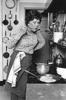 Julia Child in her kitchen, 1978