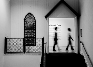 Passing by a sacred place