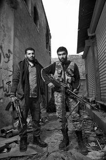 Rebels at a checkpoint