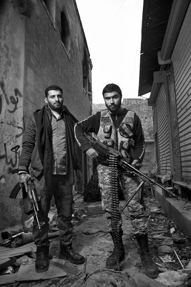 Rebels at a checkpoint