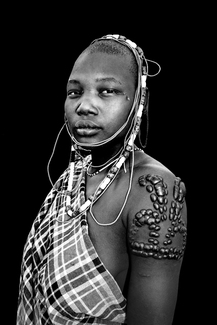 Mursi Tattoo, Ethiopia