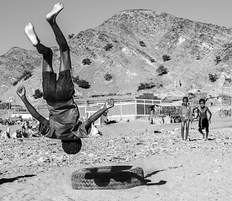 The Tire, Kids In Danakil Series, Ethiopia