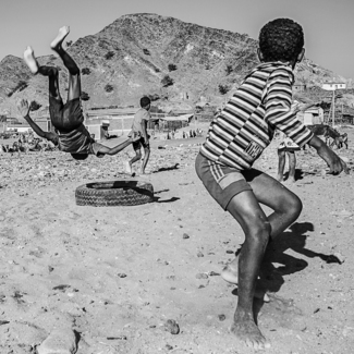 Tire In The Desert