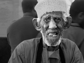 Fish merchant at Muscat Souk