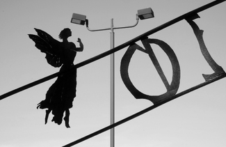 Angel at stations of the cross, Santa Inez Mission Angel at stations of the cross, Santa Inez Mission
