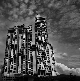 Futuristic Alien Hive Tower Futuristic Alien Hive Tower