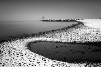 Snow on the beach Snow on the beach