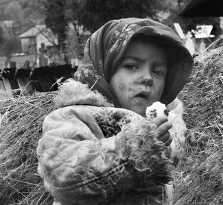 A lonely boy near the Cemetry A lonely boy near the Cemetry