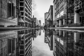 Houston Canal Reflections Houston Canal Reflections