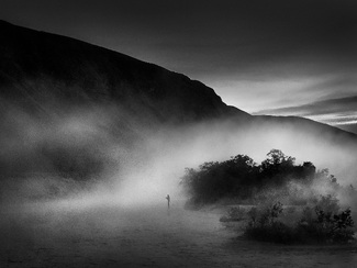 fisherman in the mist fisherman in the mist