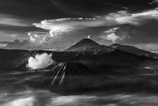 Morning view of Mt Bromo