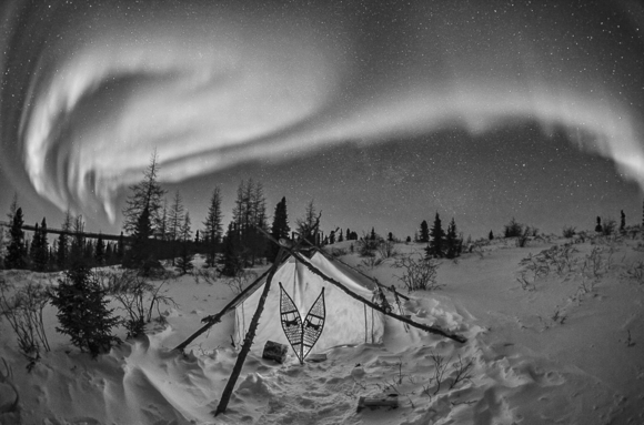 Arctic Northern Lights and Tent