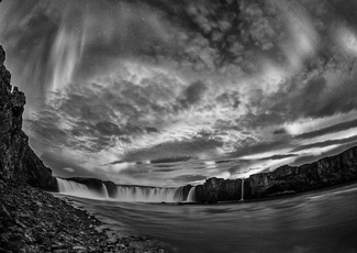 AuroraAndWaterfall AuroraAndWaterfall