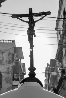 Crucifixion bearer Our Lady of Mercy procession Crucifixion bearer Our Lady of Mercy procession