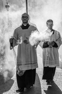 Incense bearer Our Lady of Mercy procession 2 Incense bearer Our Lady of Mercy procession 2