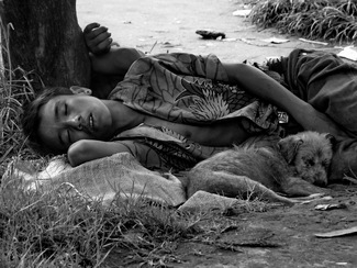 Nepalese Homeless child Nepalese Homeless child