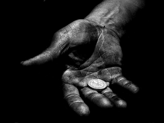 beggers hand beggers hand