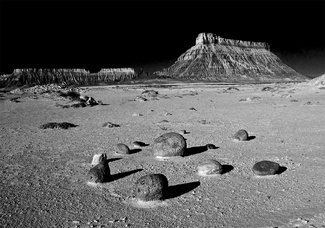 Moonlight Meeting At Factory Butte