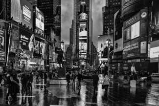 Night in Time Square.