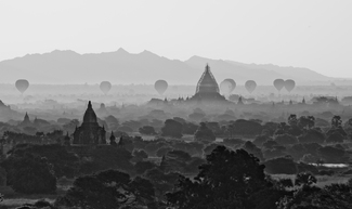 Balloons over Bagan, Myanmar. Balloons over Bagan, Myanmar.