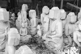 Faceless Buddha. Faceless Buddha.