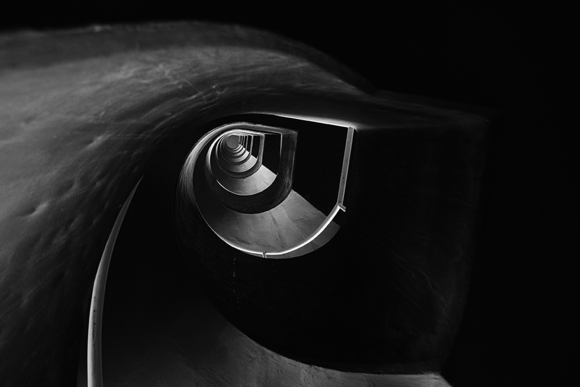 Bird's eye or spiral stairs